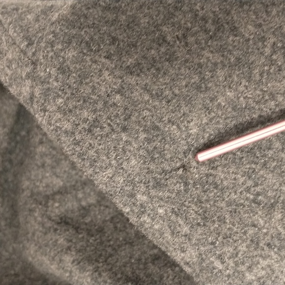 Vintage Swiss Military Wool Coat Bluish Gray Silver Cross Buttons Long Length - Picture 16 of 16